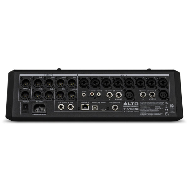 Alto Professional TMD16 16 Channel Compact Digital Mixer With Bluetooth And USB