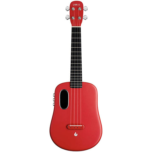 Lava U 23 Inch Electric Acoustic Concert Ukulele with Freeboost Effect & Speaker Red (Free Boost)