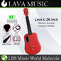 Lava U 26 Inch Electric Acoustic Tenor Ukulele with Freeboost Effect & Speaker Red (Free Boost)