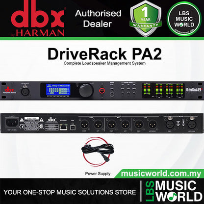 Dbx DriveRack PA2 Complete Loudspeaker Management System with Auto EQ