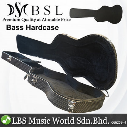 BSL BWC1 Bass Guitar Hardcase Designed Rectangle, Standard All Size Guitar