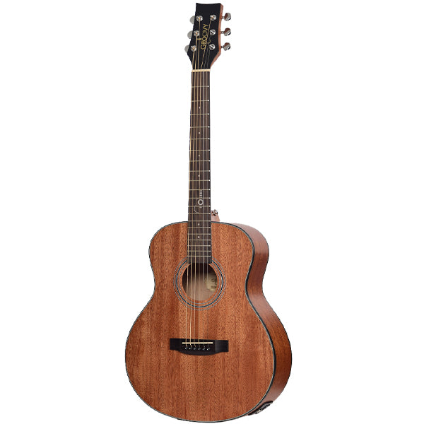 Groovy GMJMH-EQ 38 Inch Acoustic Electric Guitar with Bag and Pickup (GMJ)