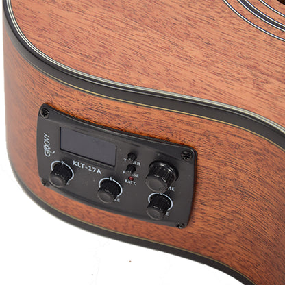 Groovy GMJMH-EQ 38 Inch Acoustic Electric Guitar with Bag and Pickup (GMJ)