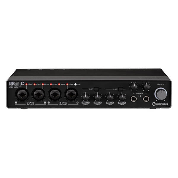 Steinberg UR44C 6X4 USB Type C Audio Interface with Cubase AI and Cubasis LE (UR44)