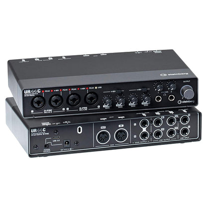 Steinberg UR44C 6X4 USB Type C Audio Interface with Cubase AI and Cubasis LE (UR44)