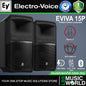 EV Electro-Voice EVIVA 15P 1000 Watt 15 Inch Portable Powered Loudspeaker with Bluetooth