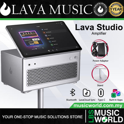 Lava Music Lava Studio 40 Watt All In One Advanced Amplifier with Touch Screen and Bluetooth