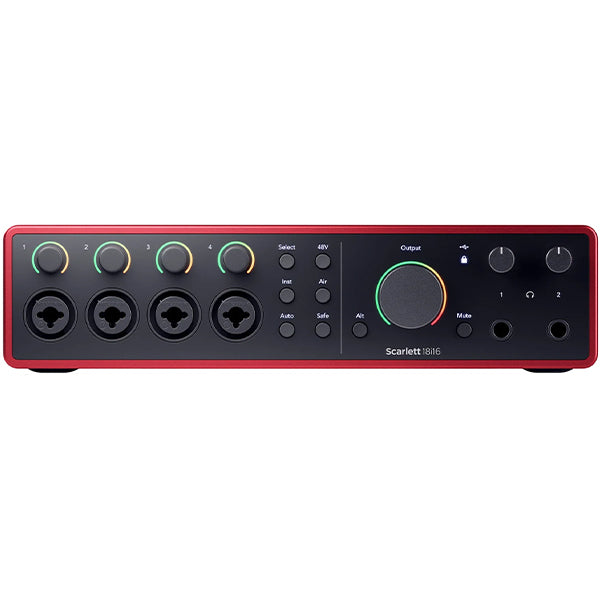 Focusrite Scarlett 18i16 4th Gen 18 In 16 Out USB Audio Interface with Software