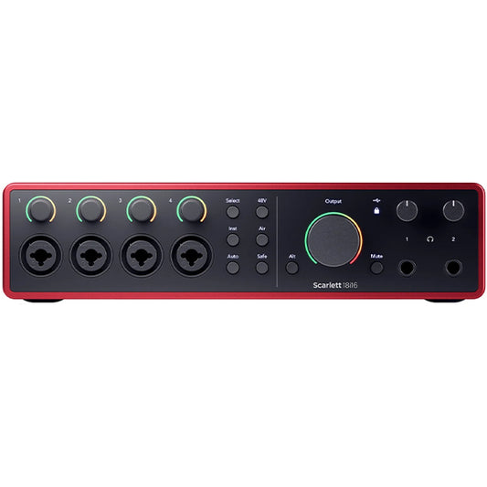 Focusrite Scarlett 18i16 4th Gen 18 In 16 Out USB Audio Interface with Software
