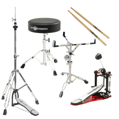 Alpha Drumworks Heavy Duty Hardware Set Package All in One for Drummer