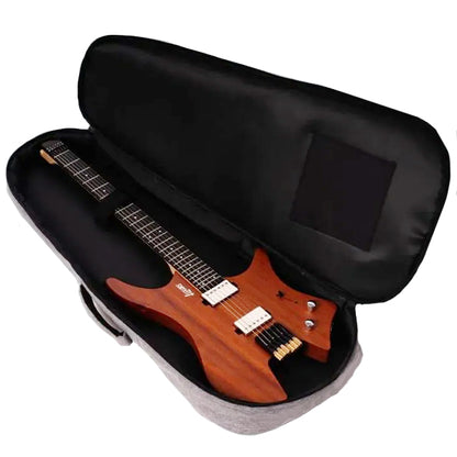 Luxars PG-E30 Headless Electric Guitar Padded Bag - Gray (PGE30)