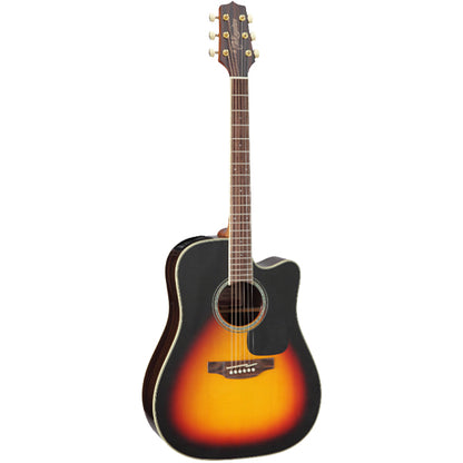 Takamine GD51CE-BSB Cutaway Dreadnought Solid Spruce Top Acoustic Electric Guitar with Bag - Brown Sunburst