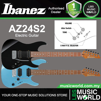 Ibanez AZ24S2 Alder Body Electric Guitar with HH Pickup and Jatoba Fretboard