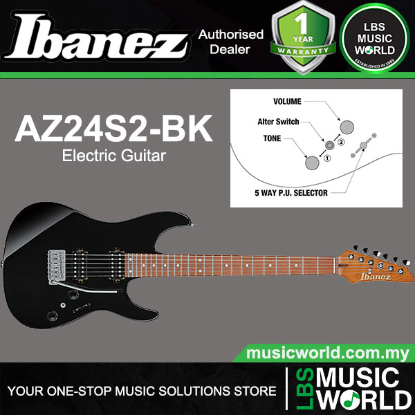 Ibanez AZ24S2 Alder Body Electric Guitar with HH Pickup and Jatoba Fretboard