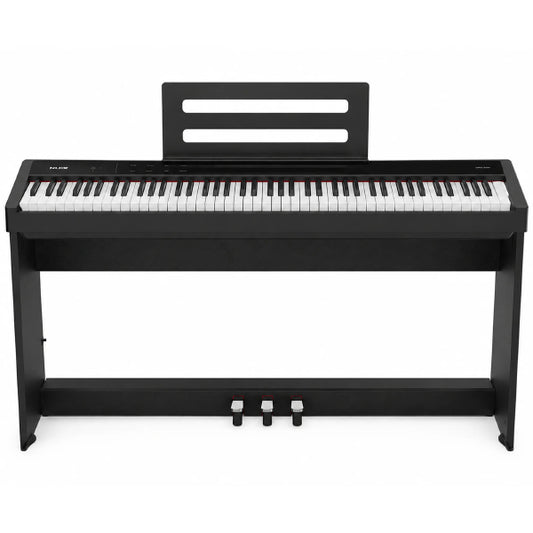 NUX NPK-200 88 Key Digital Piano Wooden Stand 3 Pedal Bench Weighted Keyboard - Full Package (NPK200)
