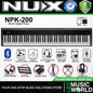 NUX NPK-200 88 Key Digital Piano Wooden Stand 3 Pedal Bench Weighted Keyboard - Top Package (NPK200)
