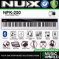NUX NPK-200 88 Key Digital Piano Wooden Stand 3 Pedal Bench Weighted Keyboard - Top Package (NPK200)
