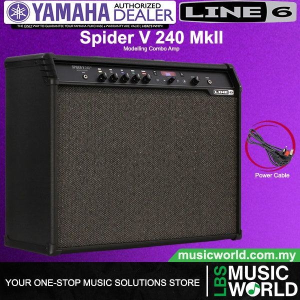 Line 6 Spider V 240 MkII 240 Watt 2X12 Inch Modeling Combo Electric Guitar Amplifier with 200 Amp Preset (V2 MkII 240 Watt 2X12 Inch Modeling Combo Electric Guitar Amplifier with 200 Amp Preset (V240)