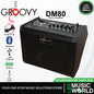 Groovy DM80 80 Watt 10 Inch Personal Monitor Electronic Drum Amplifier Speaker Amp with Bluetooth