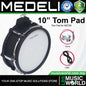 Medeli 10 Inch Tom Pad Dual Zone for MZ729 Drum Set Kit with Clamp