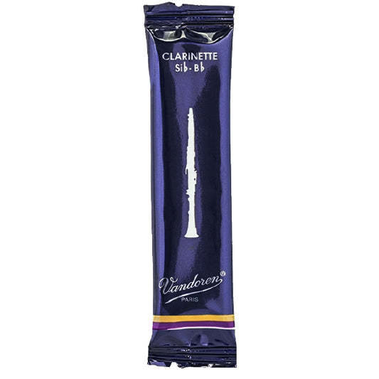 Vandoren Paris Bb Clarinet Traditional Reed Box of 10 - 1.0/ 1.5/ 2.0/ 2.5/ 3.0/ 3.5/ 4.0/ 4.5/ 5.0