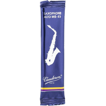 Vandoren Paris Alto Saxophone Traditional Reed Box of 10 - 1.0/ 1.5/ 2.0/ 2.5/ 3.0/ 3.5/ 4.0/ 4.5/ 5.0