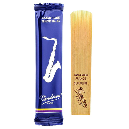 Vandoren Paris Tenor Saxophone Traditional Reed Box of 5 - 1.0/ 1.5/ 2.0/ 2.5/ 3.0/ 3.5/ 4.0/ 4.5/ 5.0