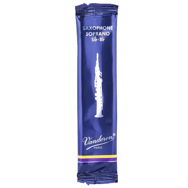 Vandoren Paris Soprano Saxophone Traditional Reed Box of 10 - 1.0/ 1.5/ 2.0/ 2.5/ 3.0/ 3.5/ 4.0/ 4.5/ 5.0