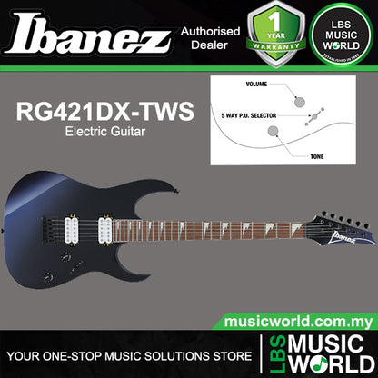 Ibanez RG421DX Meranti Body Jatoba Fretboard Electric Guitar with HH Pickup - Twilight Shade
