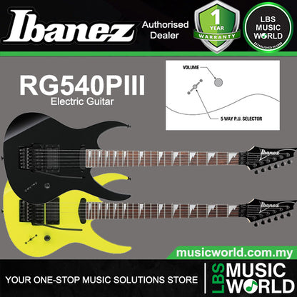Ibanez RG540PIII Basswood Body Bound Rosewood Fretboard Electric Guitar with HH Pickup