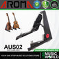 Aroma AUS02 Violin Or Ukulele Stand Metal Adjustable Foldable Holder - Black