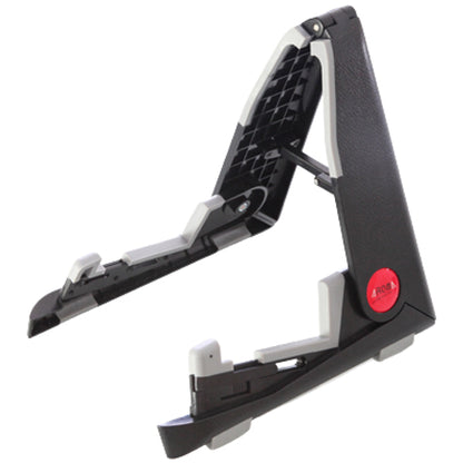 Aroma AUS02 Violin Or Ukulele Stand Metal Adjustable Foldable Holder - Black