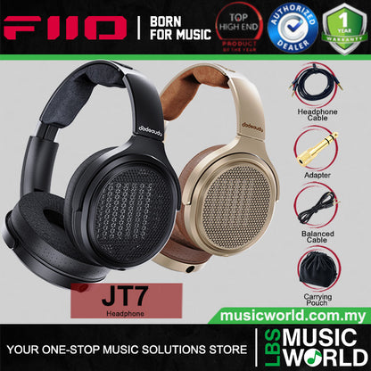 FiiO JT7 Open Back Over Ear Planar Headphones with High Resolution Audio
