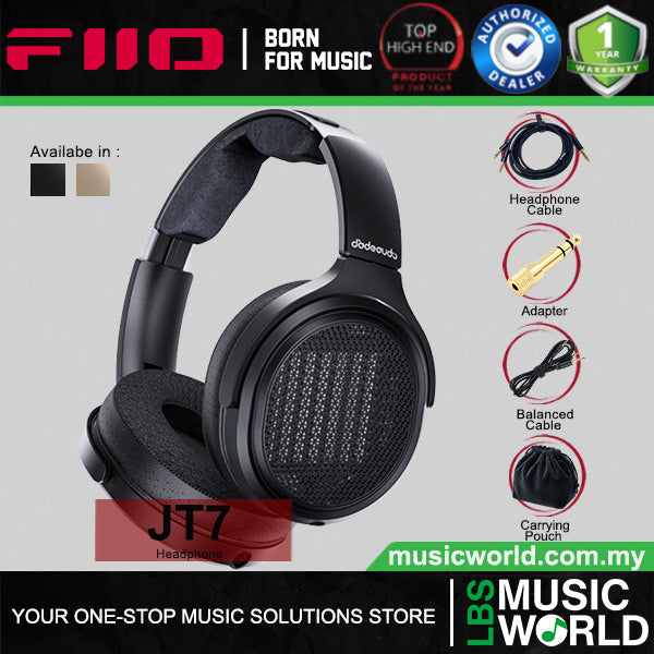FiiO JT7 Open Back Over Ear Planar Headphones with High Resolution Audio