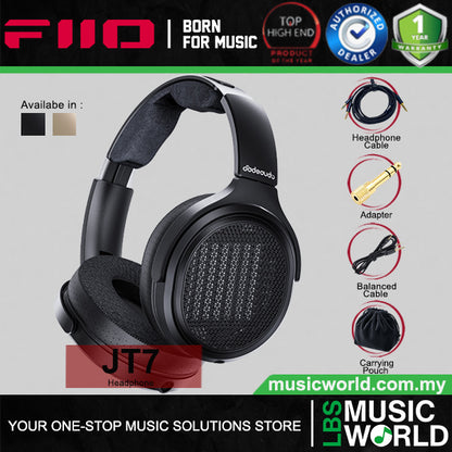 FiiO JT7 Open Back Over Ear Planar Headphones with High Resolution Audio