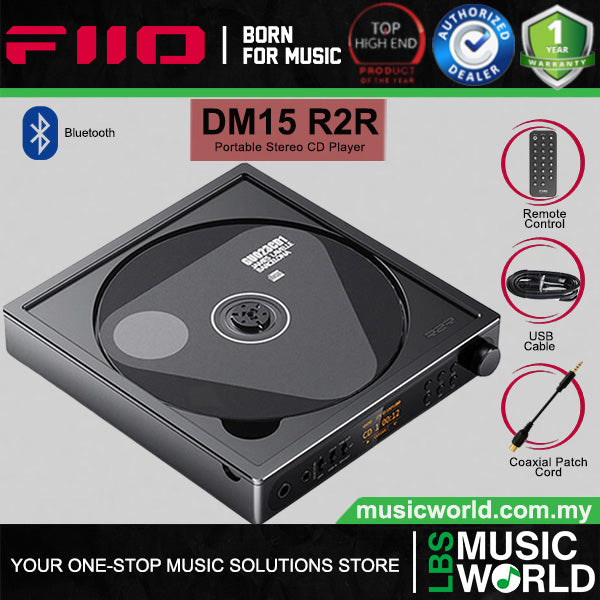FiiO DM15 R2R Desktop CD Player and DAC with Headphone Amplifier (DM15R2R)