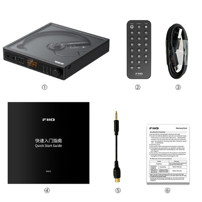 FiiO DM15 R2R Desktop CD Player and DAC with Headphone Amplifier (DM15R2R)