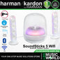 Harman Kardon SoundSticks 5 Wireless Wi-Fi Bluetooth Transparent Speaker System - White