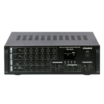 Dynamax MX10UB 28W x 2 Karaoke Mixer Amplifier with Bluetooth USB SD Card