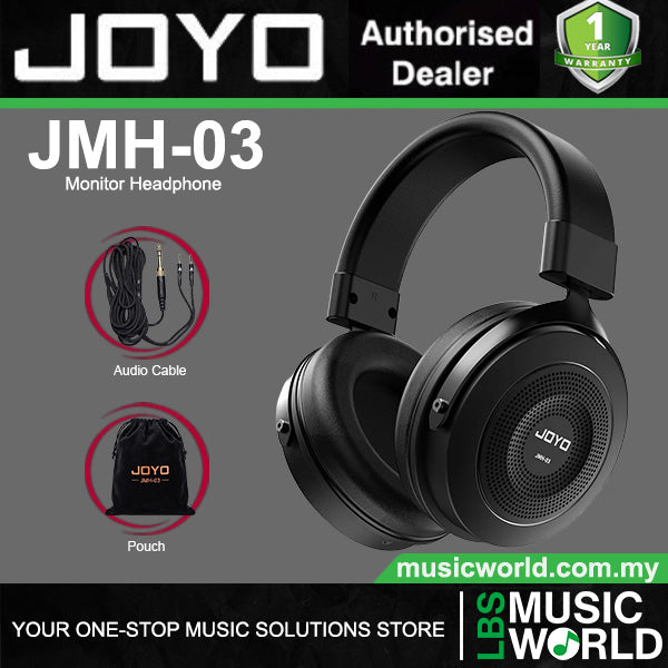 Joyo JMH-03 Professional Monitor Studio Headphone with Braided Audio Cable and Adapter (JMH03)