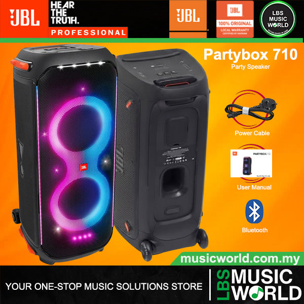 JBL PartyBox 710 Powerful 800 Watt Wireless Bluetooth Party Speaker with Built in Wheel