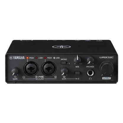 Yamaha Steinberg URX22C 2x2 USB-C Audio Interface with 2 D-PRE Preamps and DSP Effects