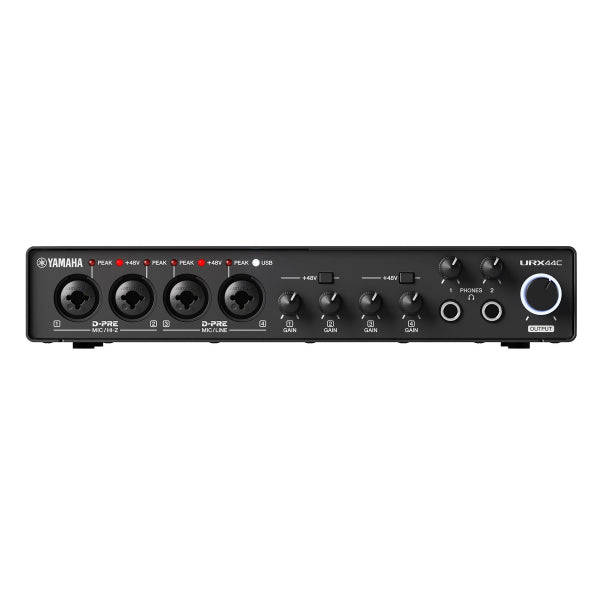 Yamaha URX44C Audio Interface USB-C 6x4 Soundcard dengan MIDI I/O & D-PRE Preamp