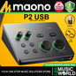 Maono P2 USB Hybrid Audio Interface Portable Studio Recording for PC and Mobile