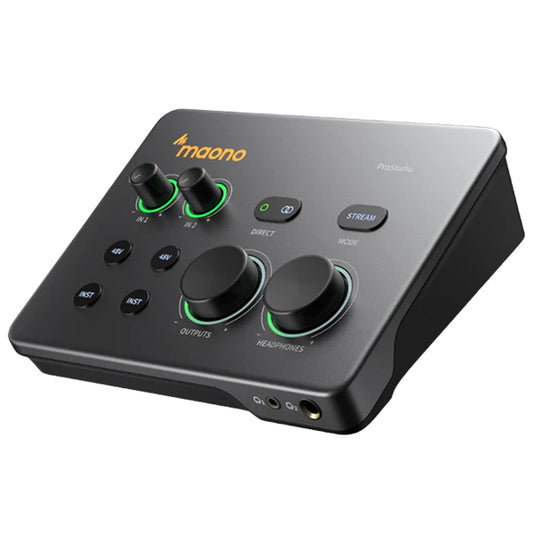Maono P2 USB Hybrid Audio Interface Portable Studio Recording for PC and Mobile