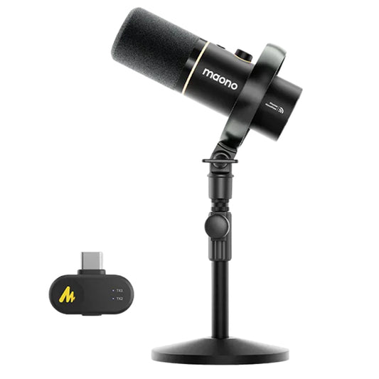 Maono PD200WT USB or XLR Dynamic Cardioid Microphone Podcasters Plug and Play Mic