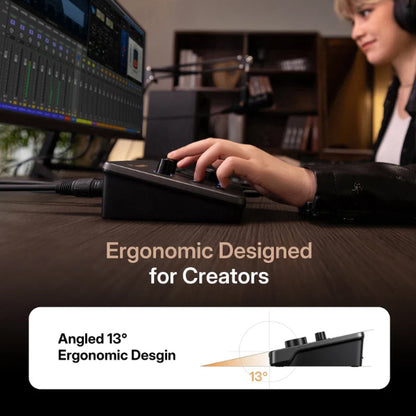 Maono P2 USB Hybrid Audio Interface Portable Studio Recording for PC and Mobile