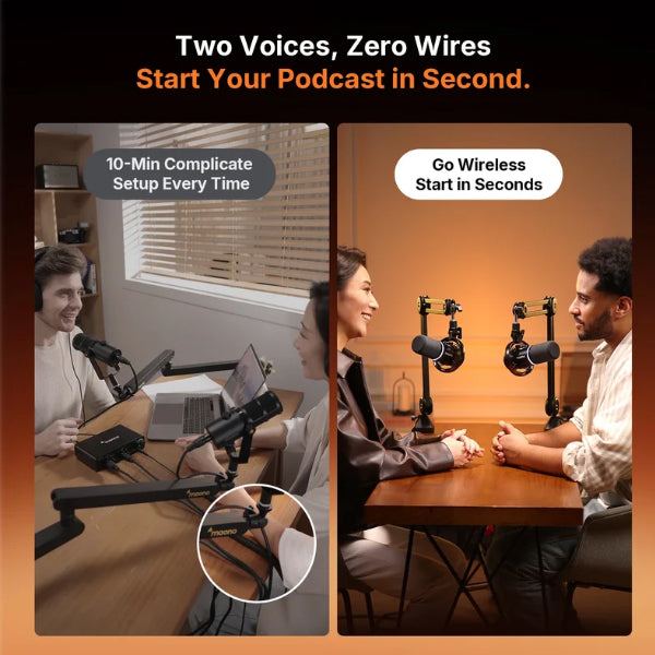 Maono PD200WT USB or XLR Dynamic Cardioid Microphone Podcasters Plug and Play Mic