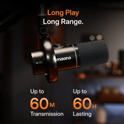 Maono PD200WT USB or XLR Dynamic Cardioid Microphone Podcasters Plug and Play Mic