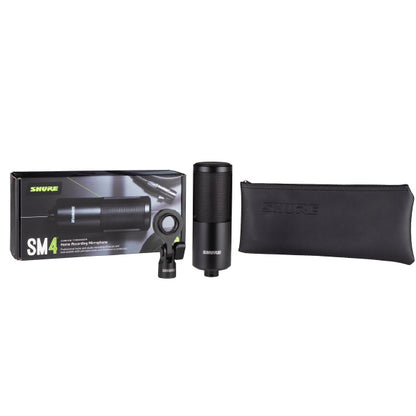 Shure SM4-K Cardioid Condenser Home Recording Microphone Studio Mic (SM4K)